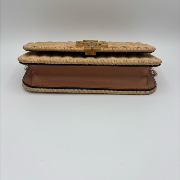 Gold Eleanor Wicker Clutch by:Tory Burch - Picture 4 of 11